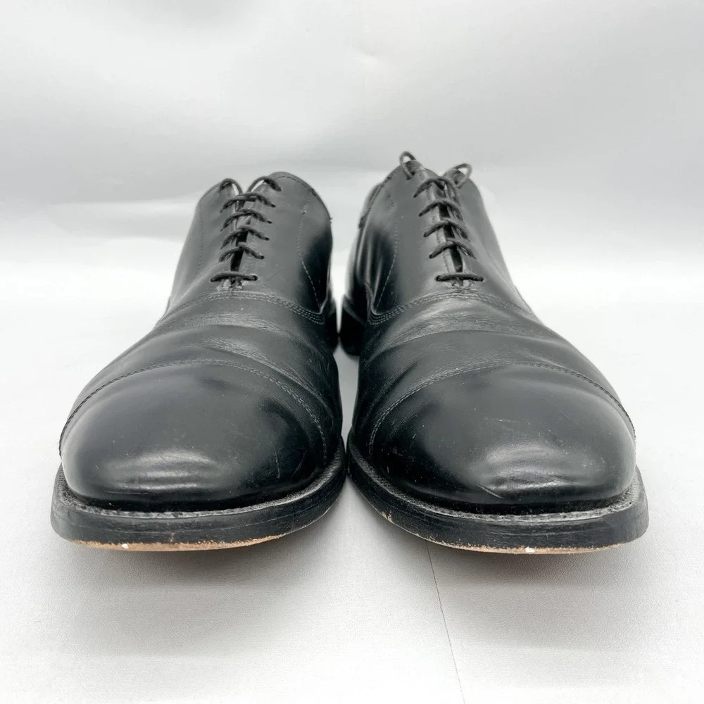 Allen Edmonds Mens 14 Park Avenue Cap Toe Oxford Black Leather Dress Shoes Derby
